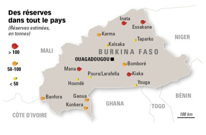 Oro en Burkina Faso